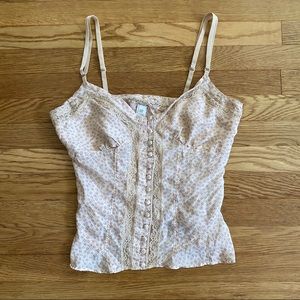 100% Silk Corset-Style Cami
